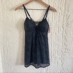 Auden Black Intimates Lingerie Camisole Size XS
